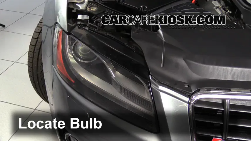 2008 Audi S5 4.2L V8 Lights Headlight (replace bulb)
